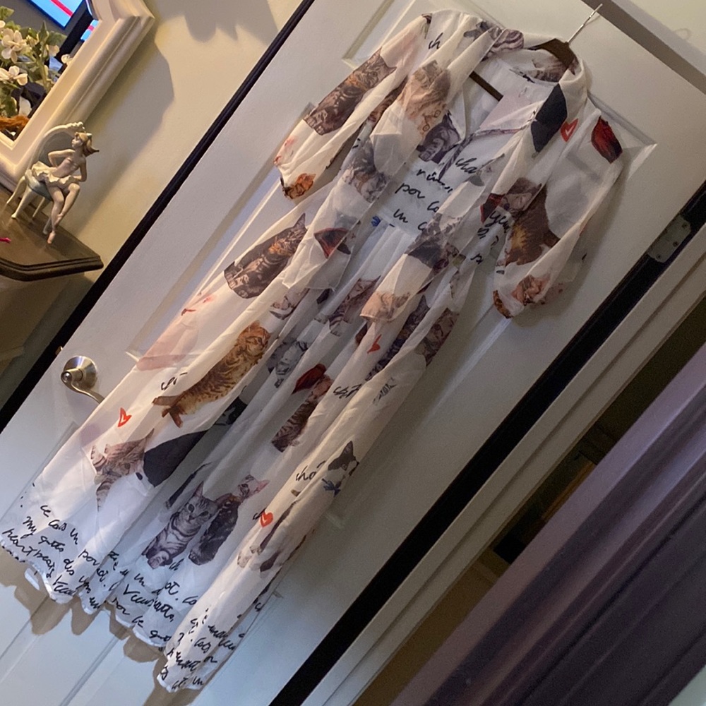 Designer Inspired Cat Fashionista Dress